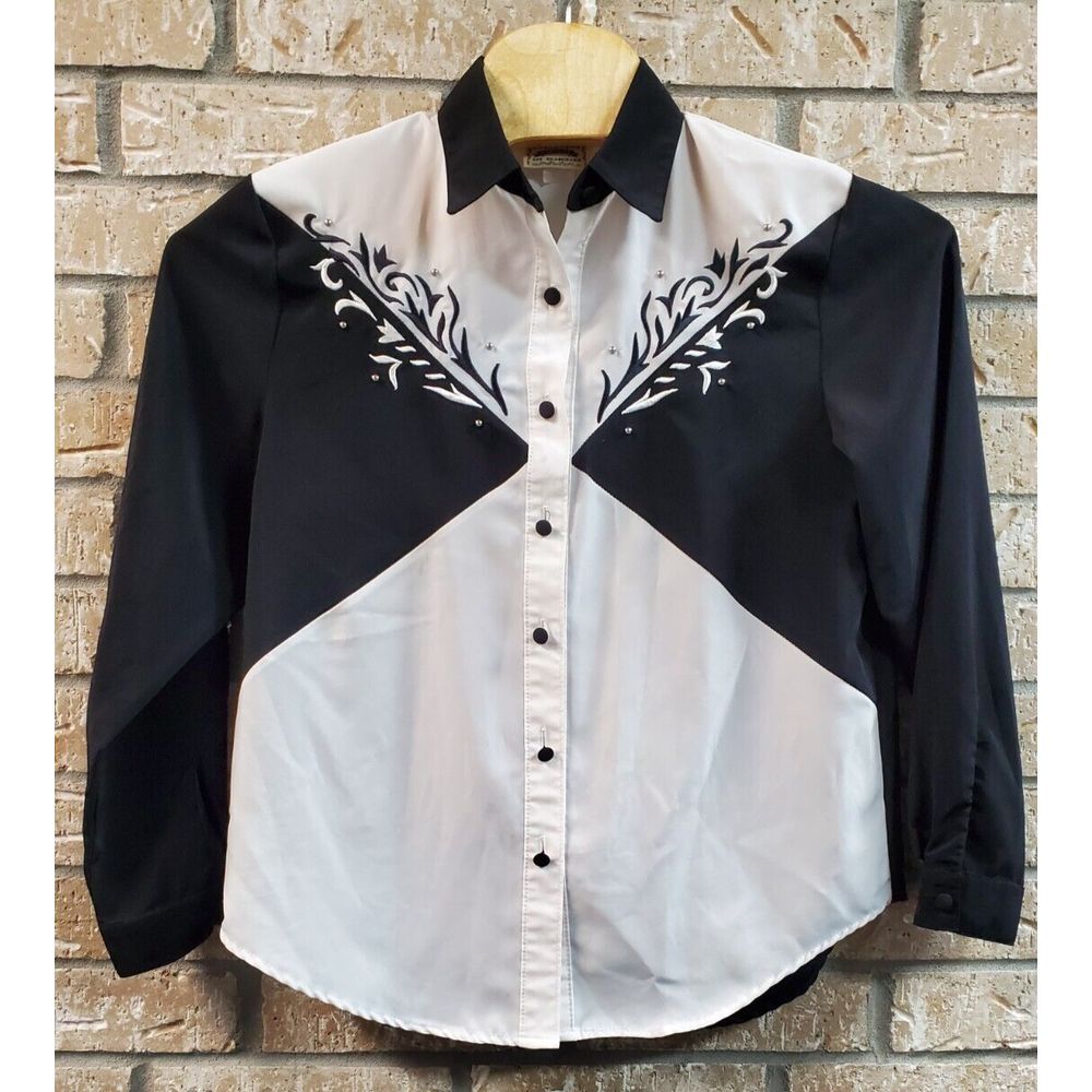 1849 Authentic Ranchwear Top Women Size Medium Western Cowgirl Rodeo Made in USA